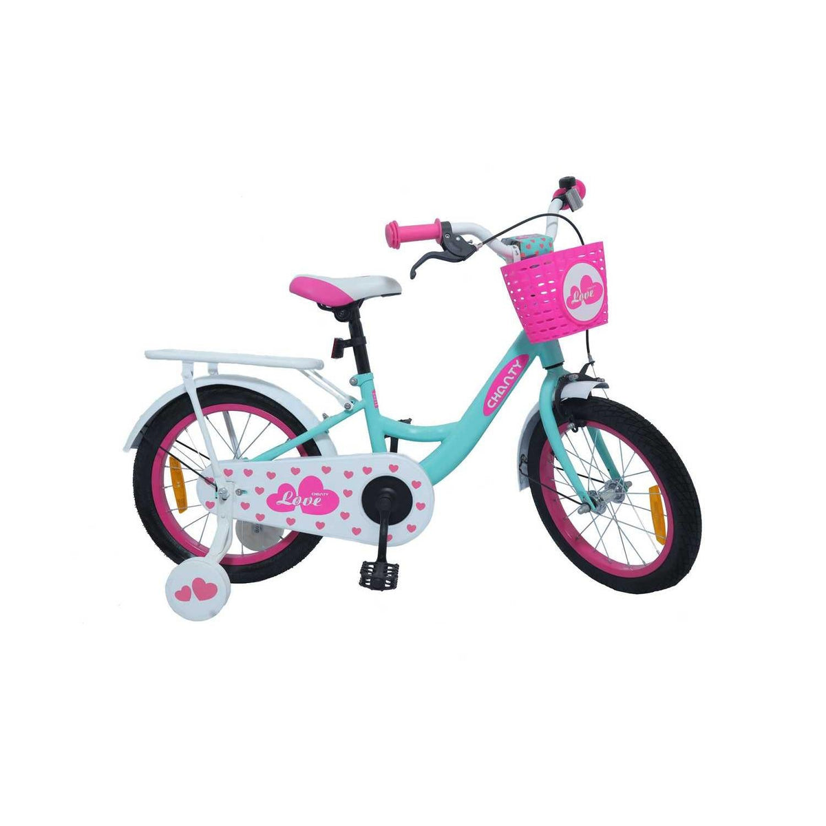 CHANTY Love 16" Mintgrøn Børnecykel | Piger | - BørnecyklerneChantyBørnecyklerne16 - 015451 - 475CHANTY Love 16" Mintgrøn Børnecykel | Piger |