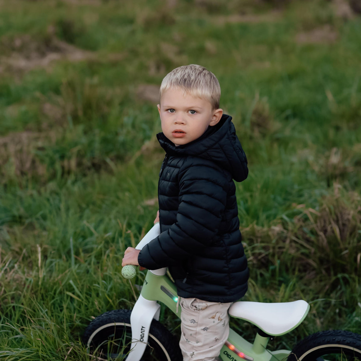 Chanty Go Grøn Løbecykel | Med Integreret Lys