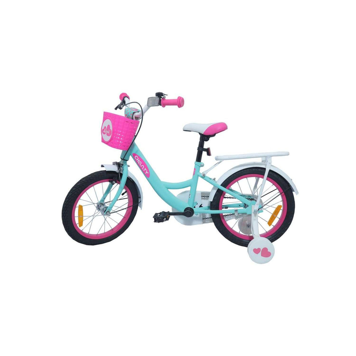 CHANTY Love 16" Mintgrøn Børnecykel | Piger | - BørnecyklerneChantyBørnecyklerne16 - 015451 - 475CHANTY Love 16" Mintgrøn Børnecykel | Piger |